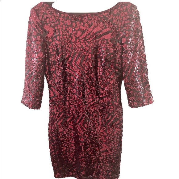 🐝Le Chateau • Dress Slim Fitting • Red • Women’s Size Small • Great Condition - Picture 2 of 7